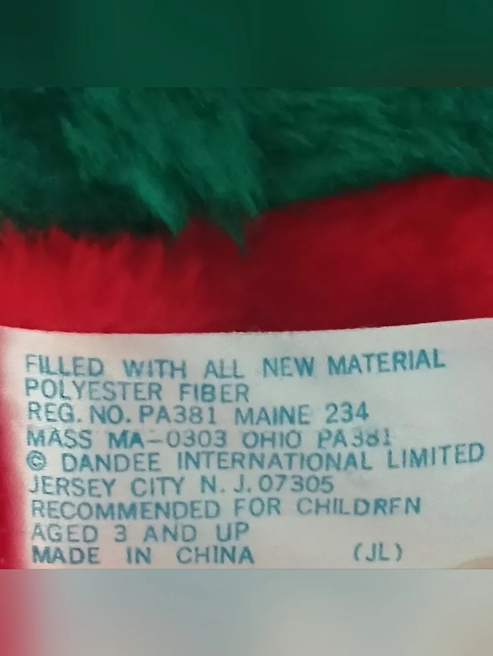 Limited DanDee 3D Mouse Christmas Stocking